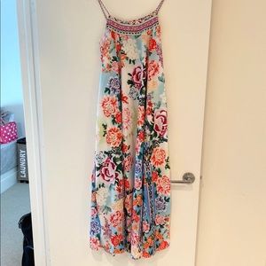 Long floral maxi dress